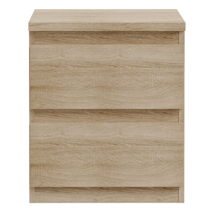Edmore 2 Drawer Bedside Table in Sonoma Oak