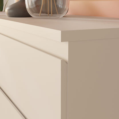 Edmore 2 Drawer Bedside Table in Light Grey