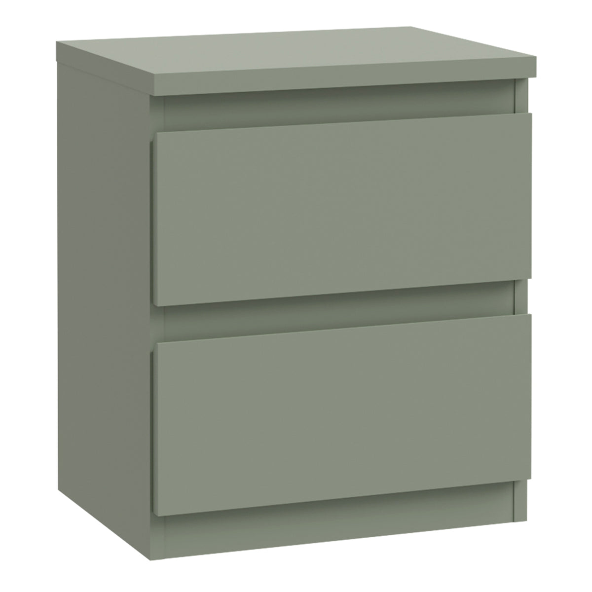 Edmore 2 Drawer Bedside Table in Sage Green