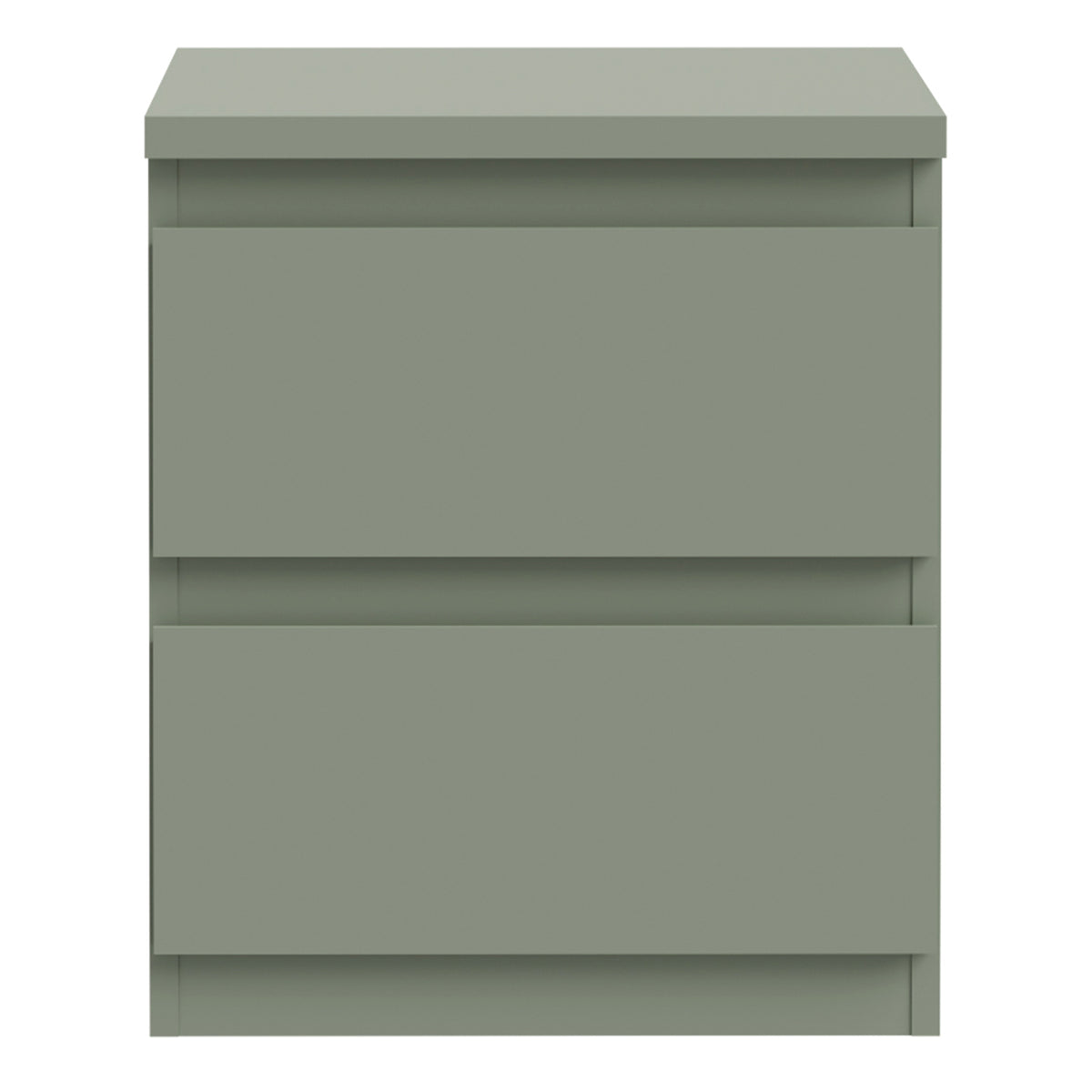 Edmore 2 Drawer Bedside Table in Sage Green