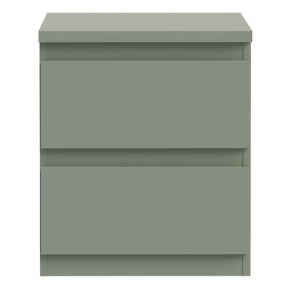 Edmore 2 Drawer Bedside Table in Sage Green