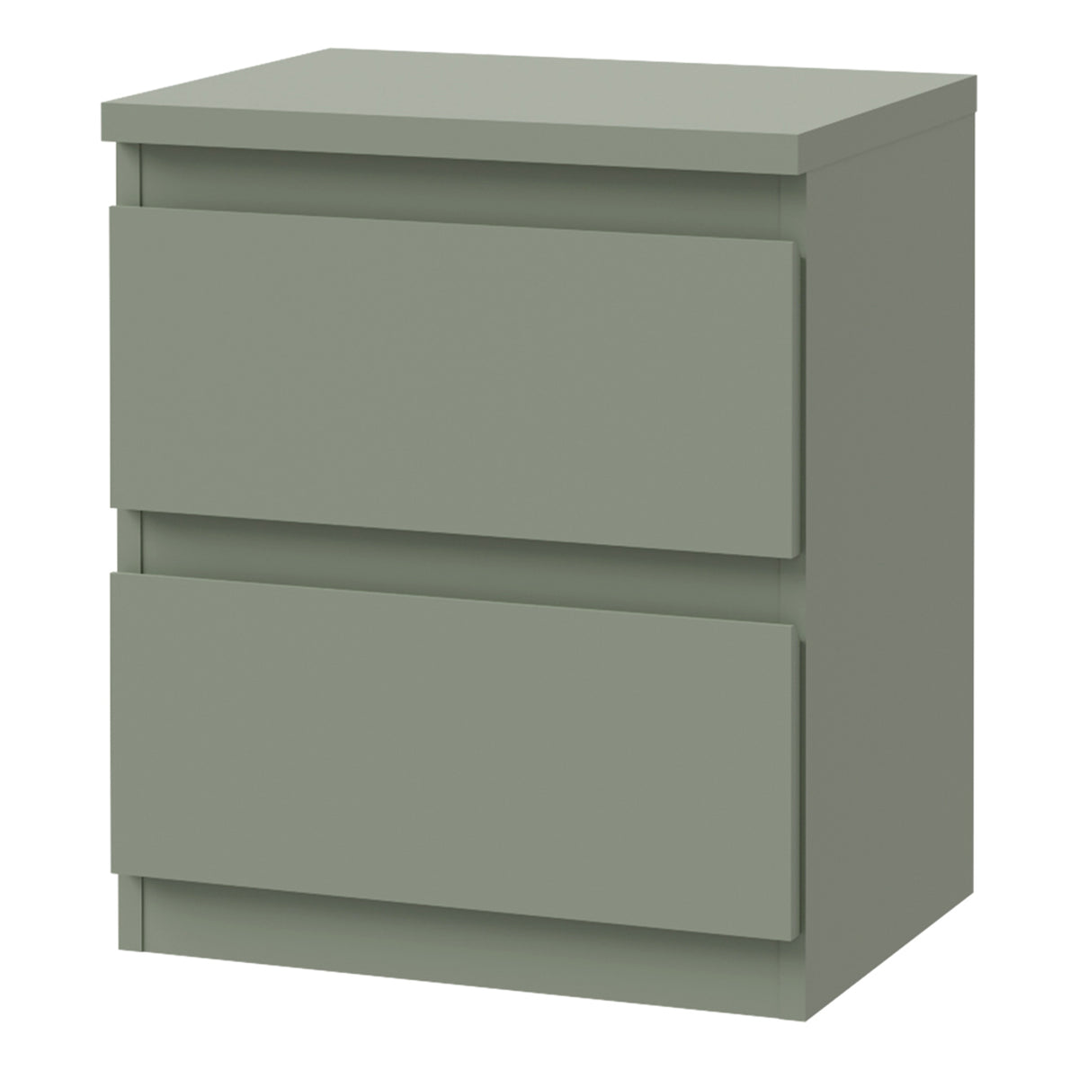 Edmore 2 Drawer Bedside Table in Sage Green