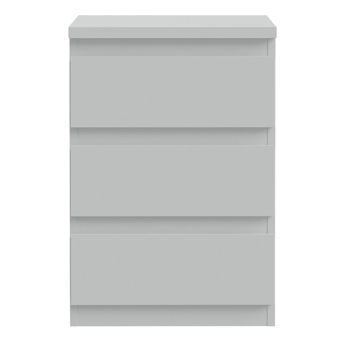 Edmore 3 Drawer Bedside Chest in Light Grey