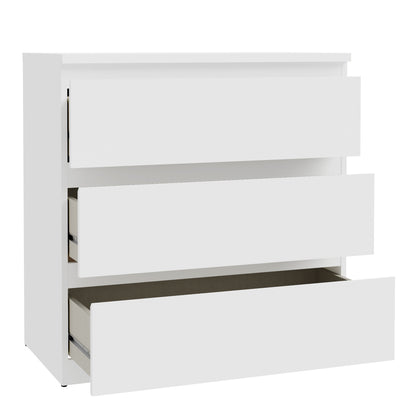 Edmore 3 Drawer Chest in White