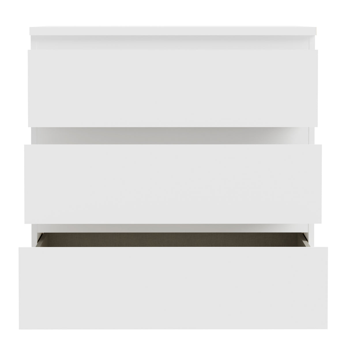 Edmore 3 Drawer Chest in White