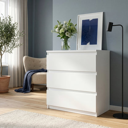 Edmore 3 Drawer Chest in White