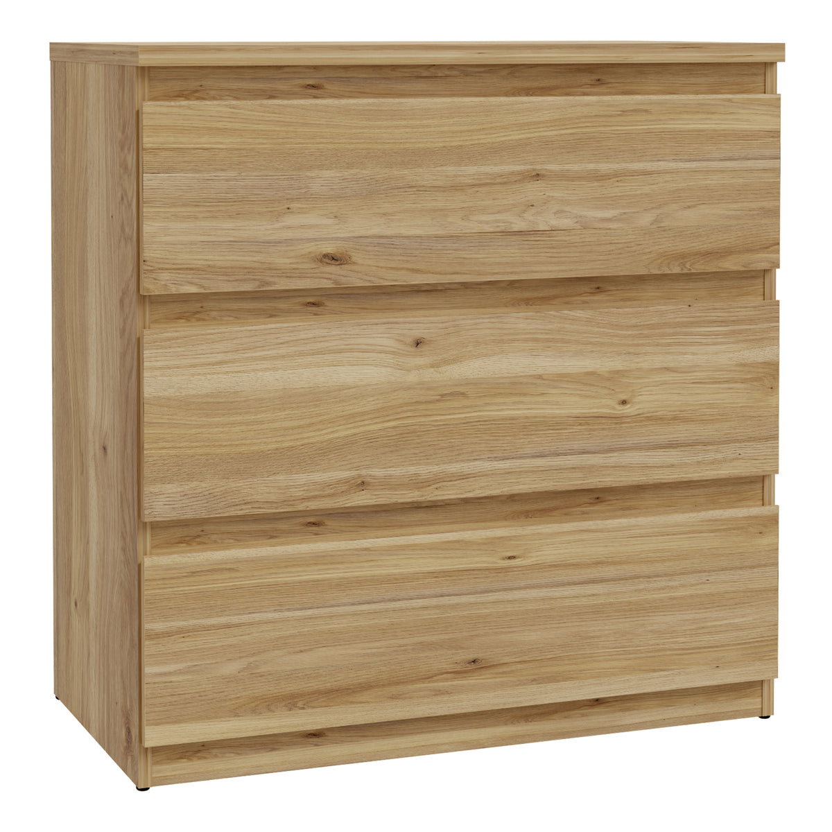 Edmore 3 Drawer Chest in Mauvella Oak