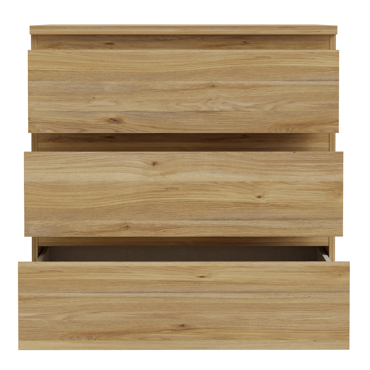 Edmore 3 Drawer Chest in Mauvella Oak
