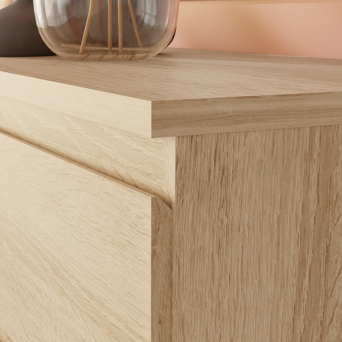Edmore 3 Drawer Chest in Sonoma Oak
