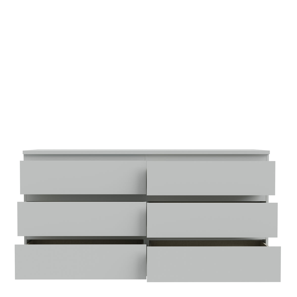 Edmore 6 Drawer Wide Chest in Light Grey