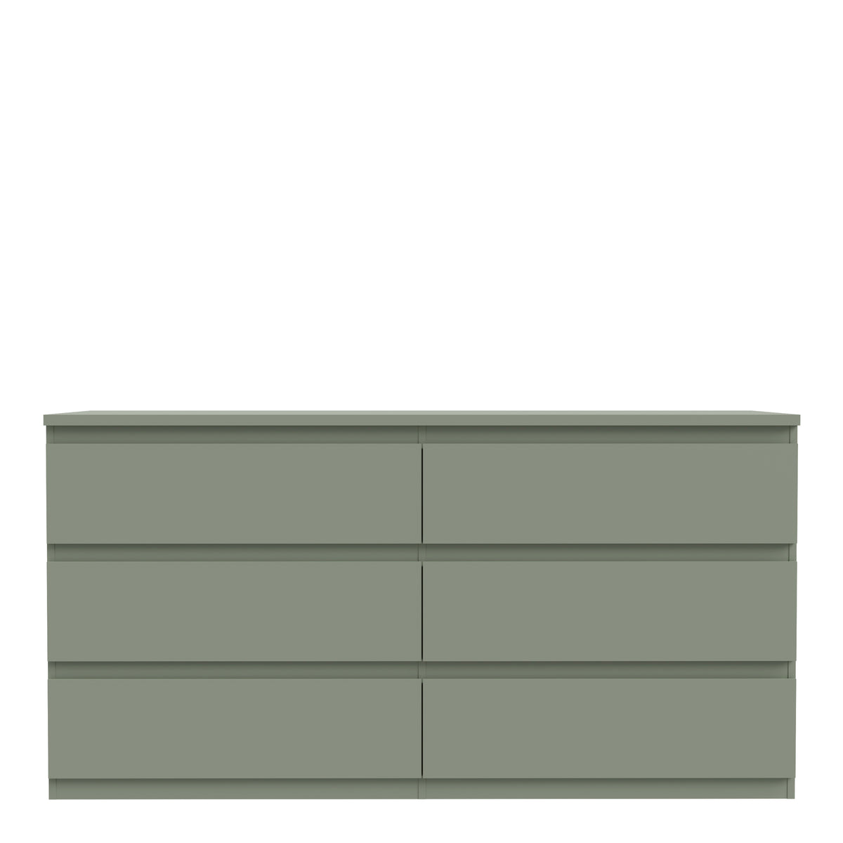 Edmore 6 Drawer Wide Chest in Sage Green