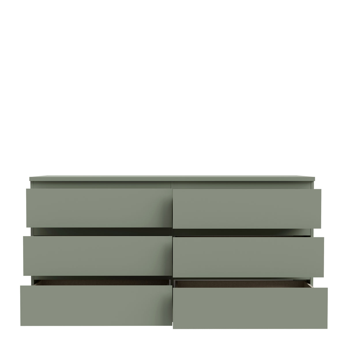Edmore 6 Drawer Wide Chest in Sage Green
