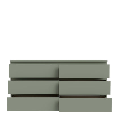 Edmore 6 Drawer Wide Chest in Sage Green
