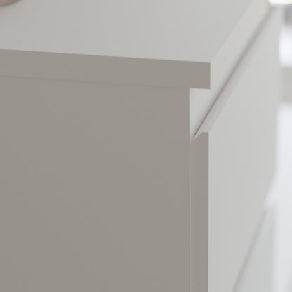 Edmore 5 Drawer Tall Narrow Chest in White
