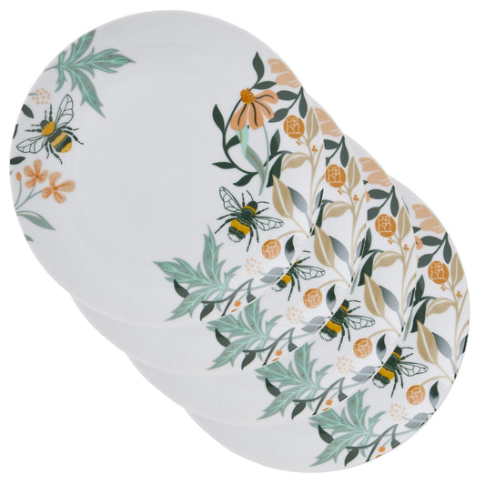 Bee Bloom Porcelain Side Plates 4 Pack
