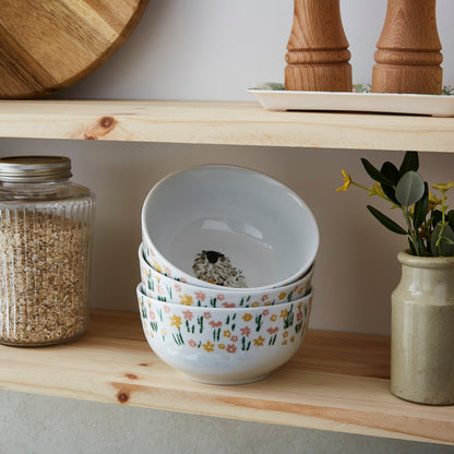 Woolly Sheep Porcelain Bowl 4 Pack