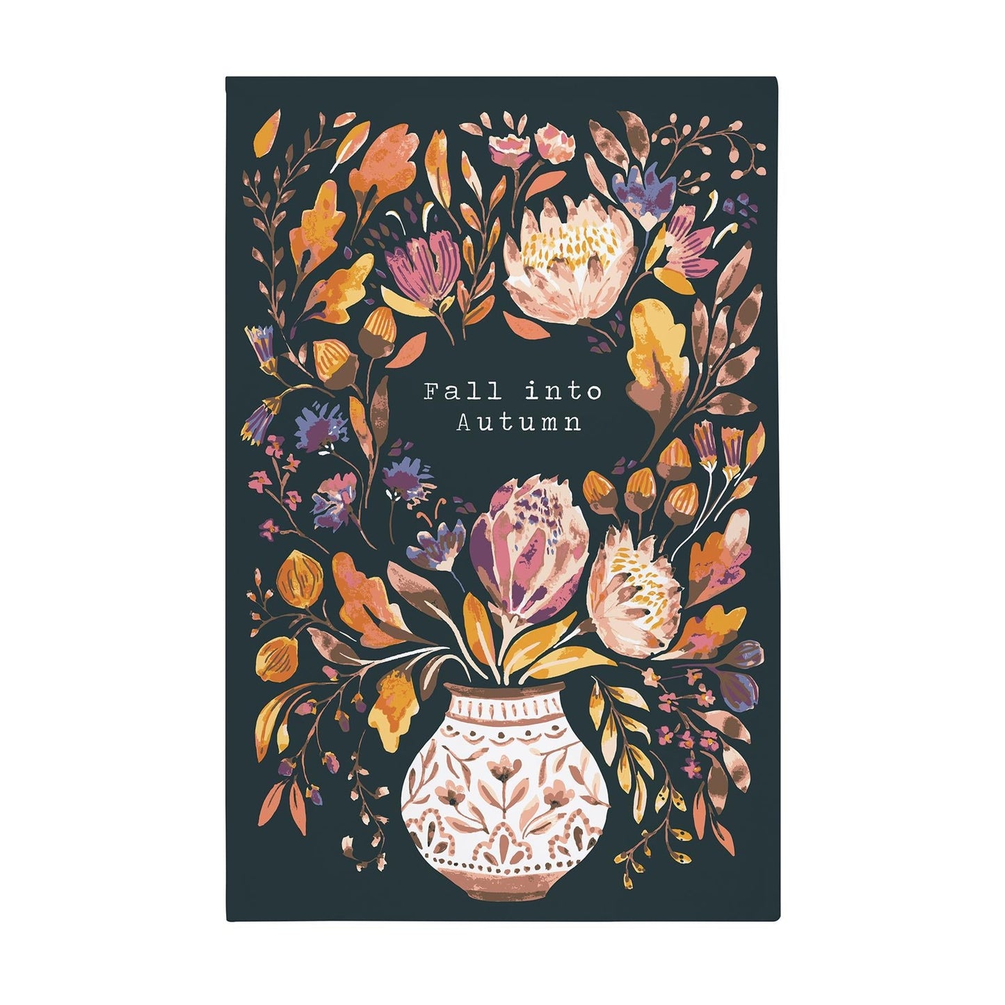 Fall into Autumn Cotton Tea Towel