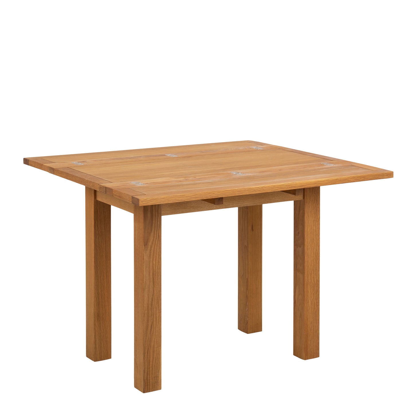 Kenley Extending Dining Table in Oak Set 4 Black Chairs