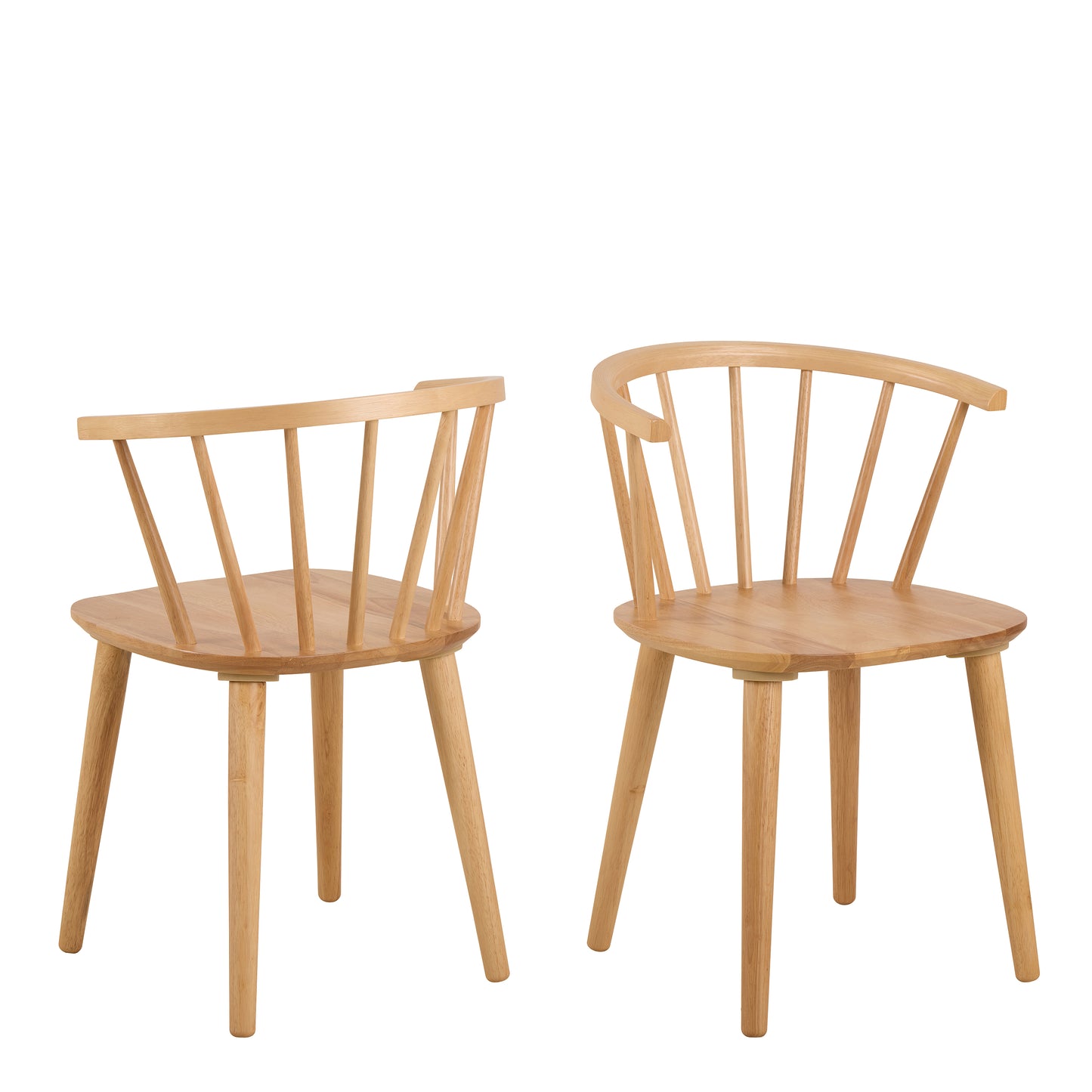 Nagano Round Dining Table in Oak Set 4 Oak Chairs