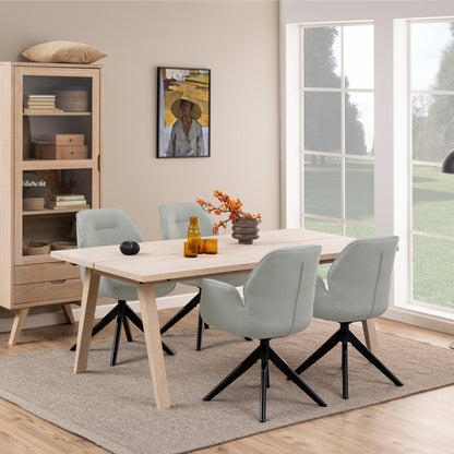 A-Line Extendable Dining Table in White Oak