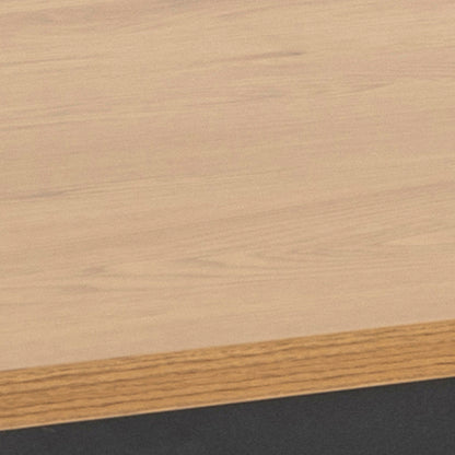 Seaford Dining Table in Black & Oak