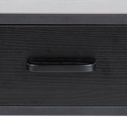 Seaford Bedside Table with 1 Drawer in Black