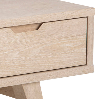 A-Line TV Unit with 2 Drawers in White Oak