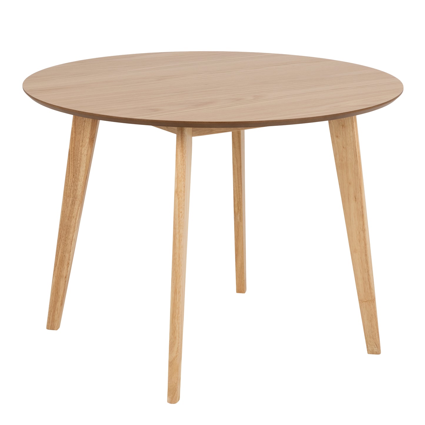 Roxby Round Dining Table in Oak Set 4 Oak Chairs