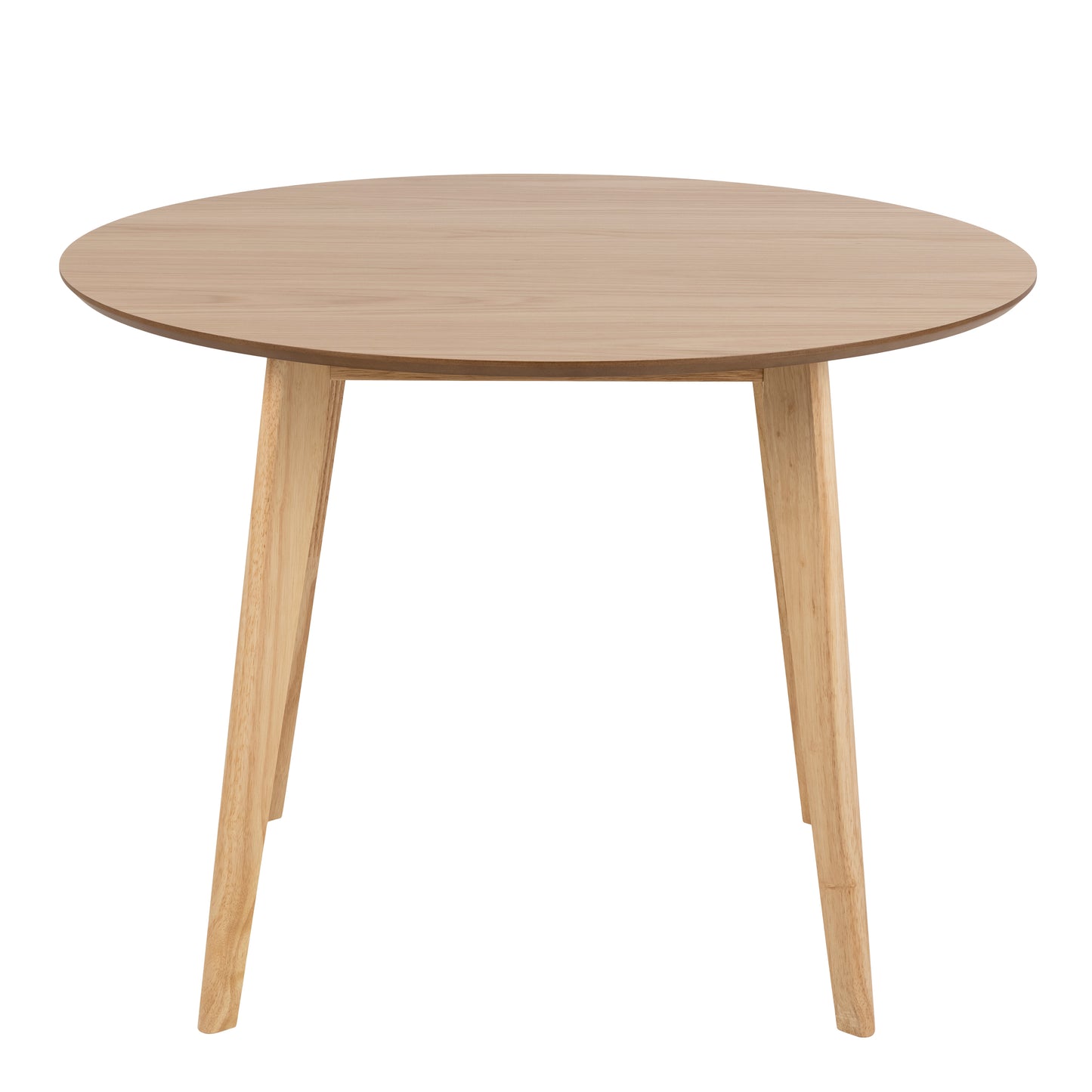 Roxby Round Dining Table in Oak Set 4 Oak Chairs
