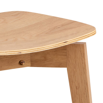 Roxby Round Dining Table in Oak Set 4 Oak Chairs