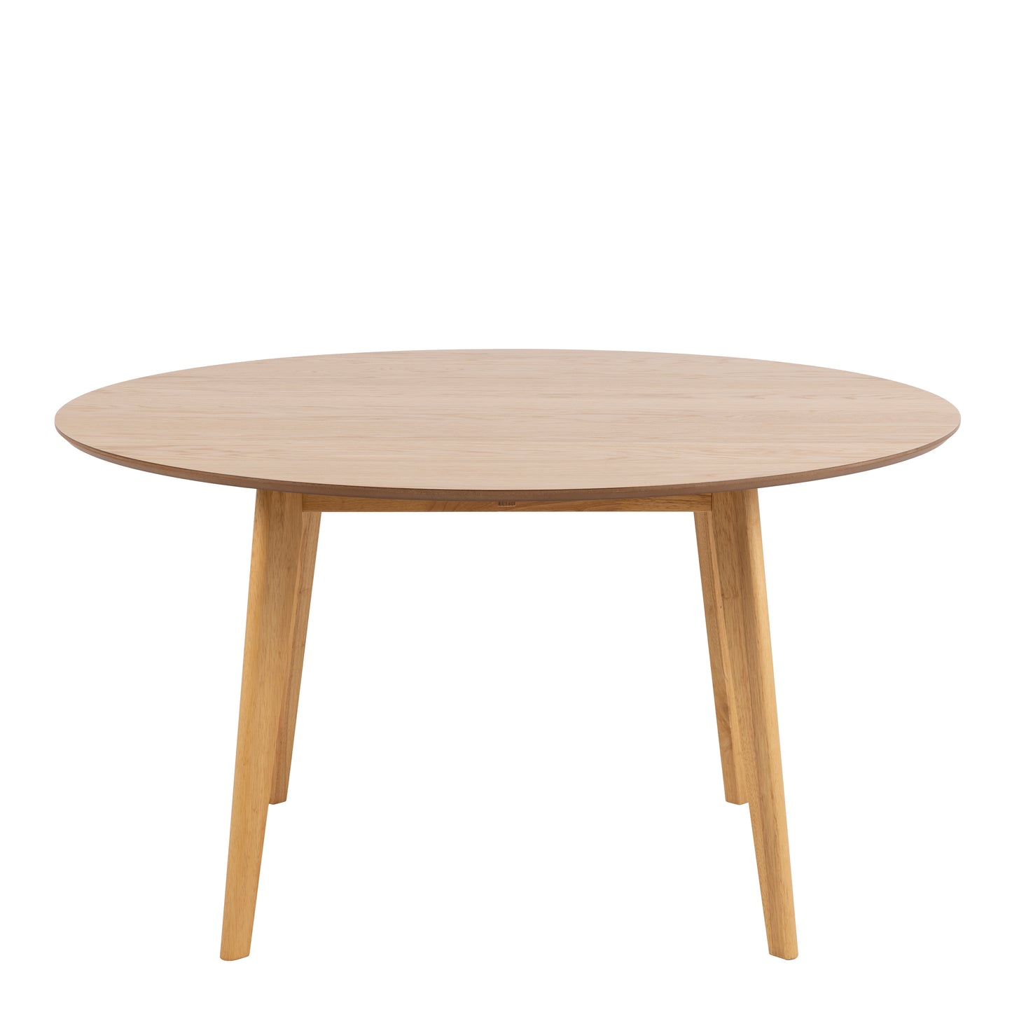 Roxby Round Dining Table in Oak Set 4 Oak Chairs