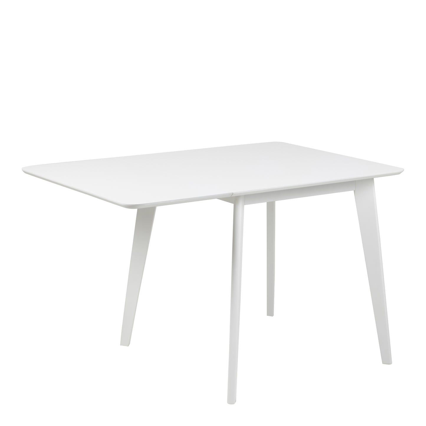 Roxby Square Dining Table in White Set 2 White Chairs
