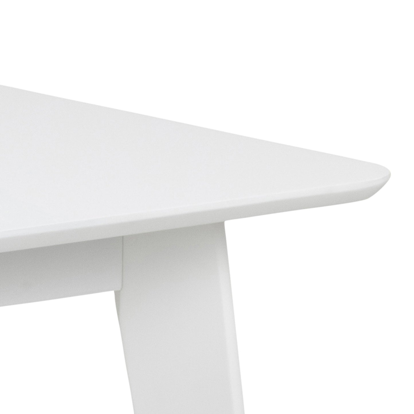 Roxby Square Dining Table in White Set 2 White Chairs