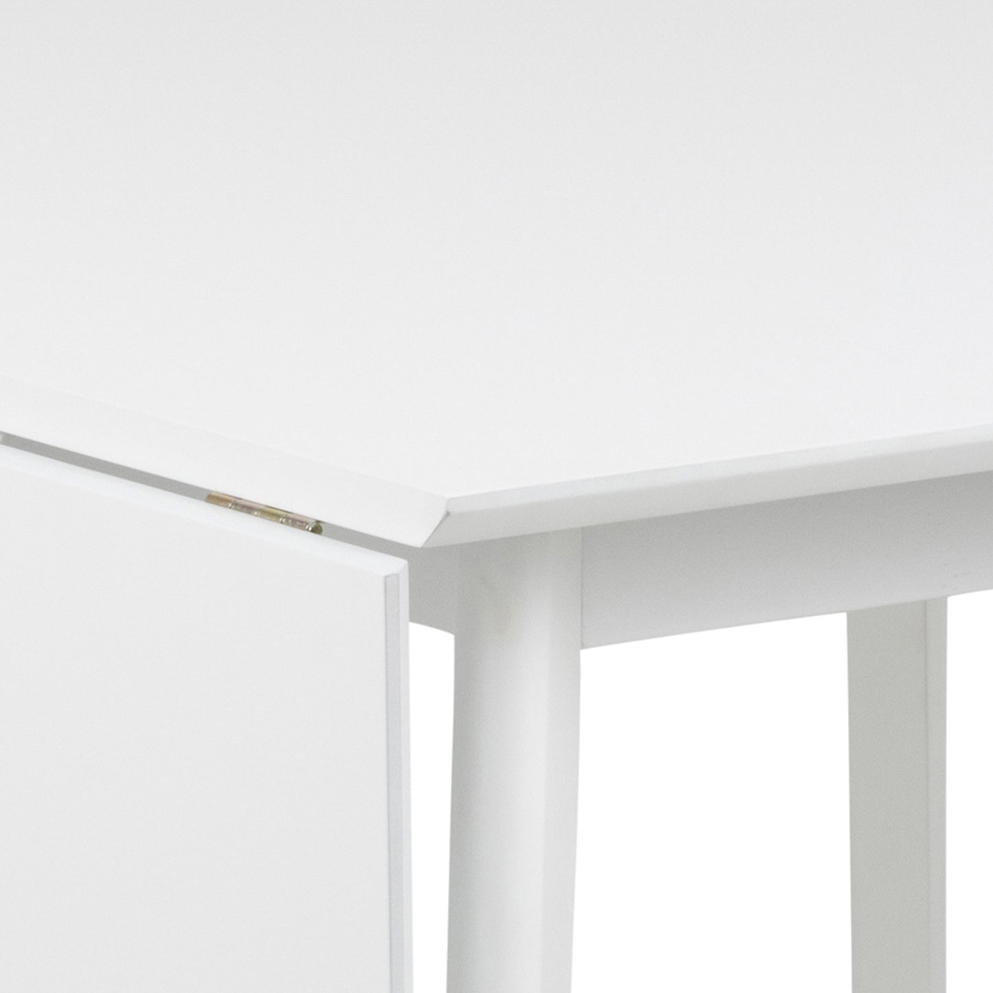 Roxby Square Dining Table in White Set 4 White Chairs