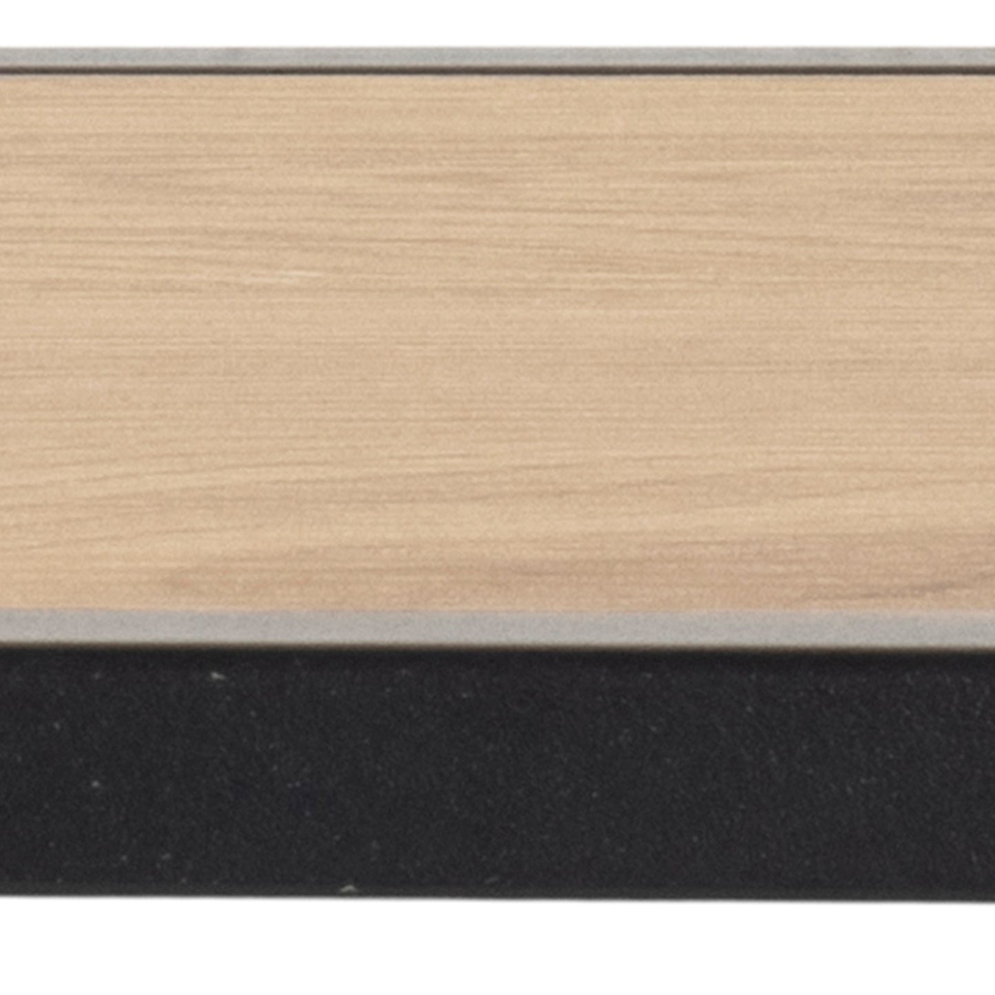 Seaford Black Metal Coat Rack with Oak Top