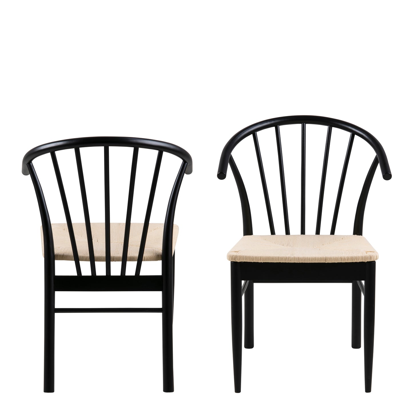 Montreux Round Extending Dining Table in Black Set 6 Black Chairs
