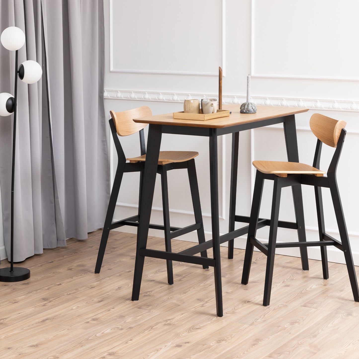 Roxby Bar Table Set 2 Bar Stools