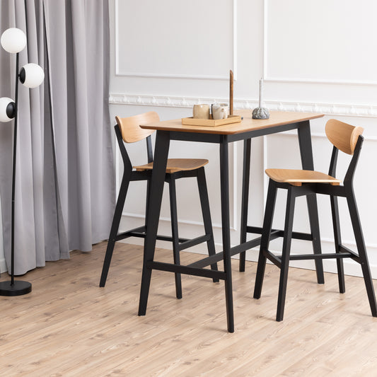 Roxby Bar Table Set 2 Bar Stools