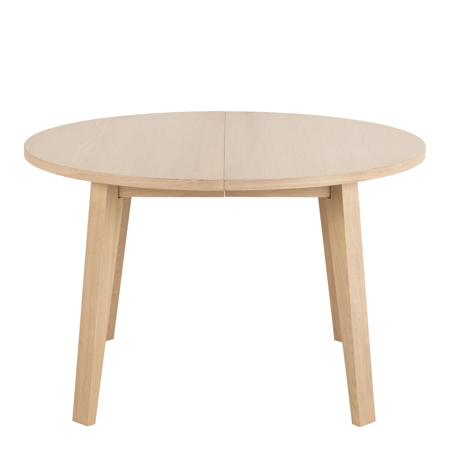 A-Line Round Extendable Dining Table in White Oak