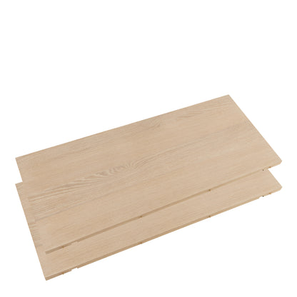 A-Line Round Extendable Dining Table in White Oak