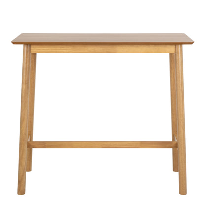 Barlow Bar Table in Matt Oak Set 2 Matt Oak Bar Stools