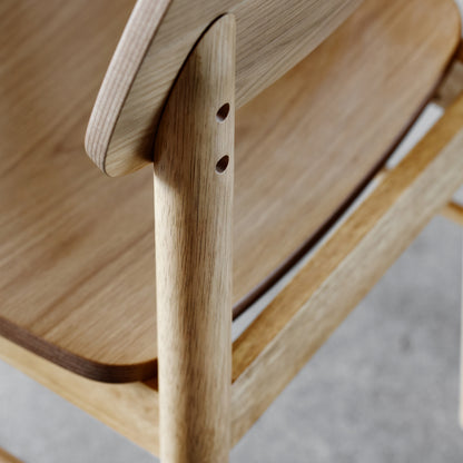 Barlow Bar Table in Matt Oak Set 2 Matt Oak Bar Stools