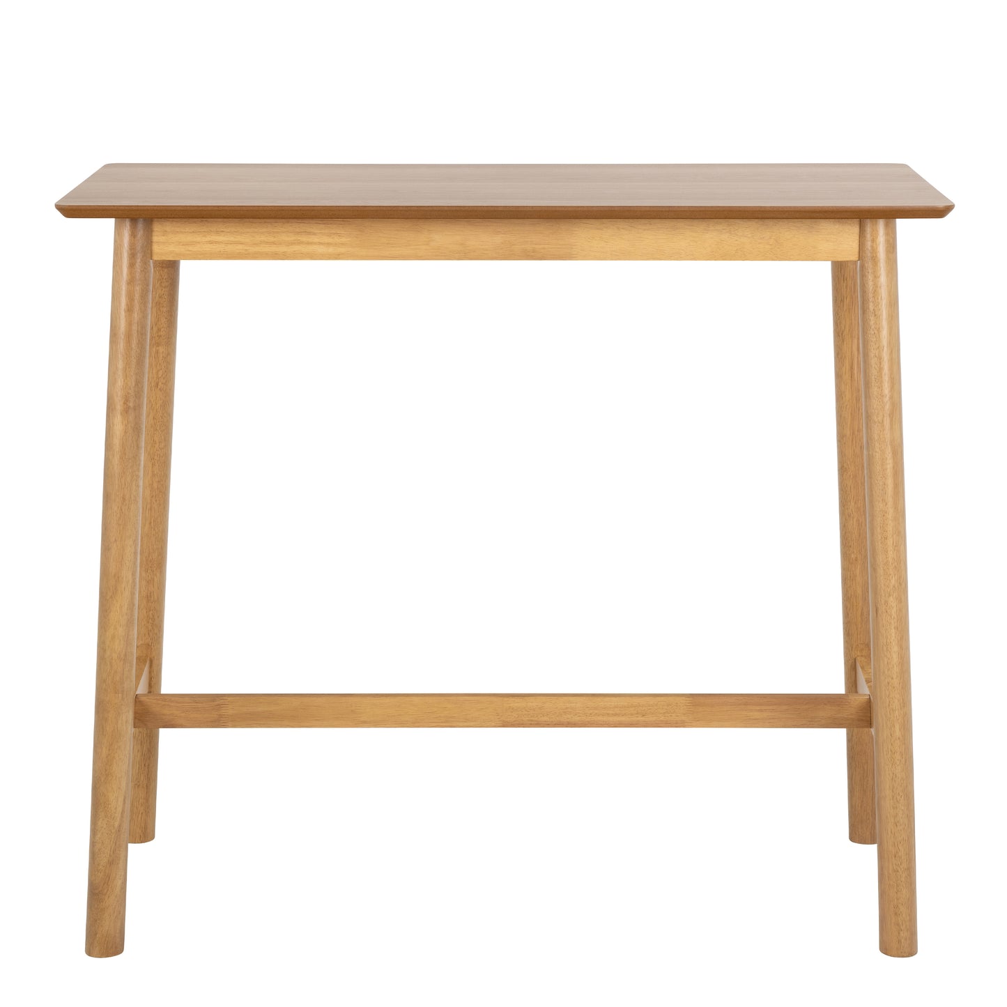 Barlow Bar Table in Matt Oak Set 2 Matt Oak Bar Stools