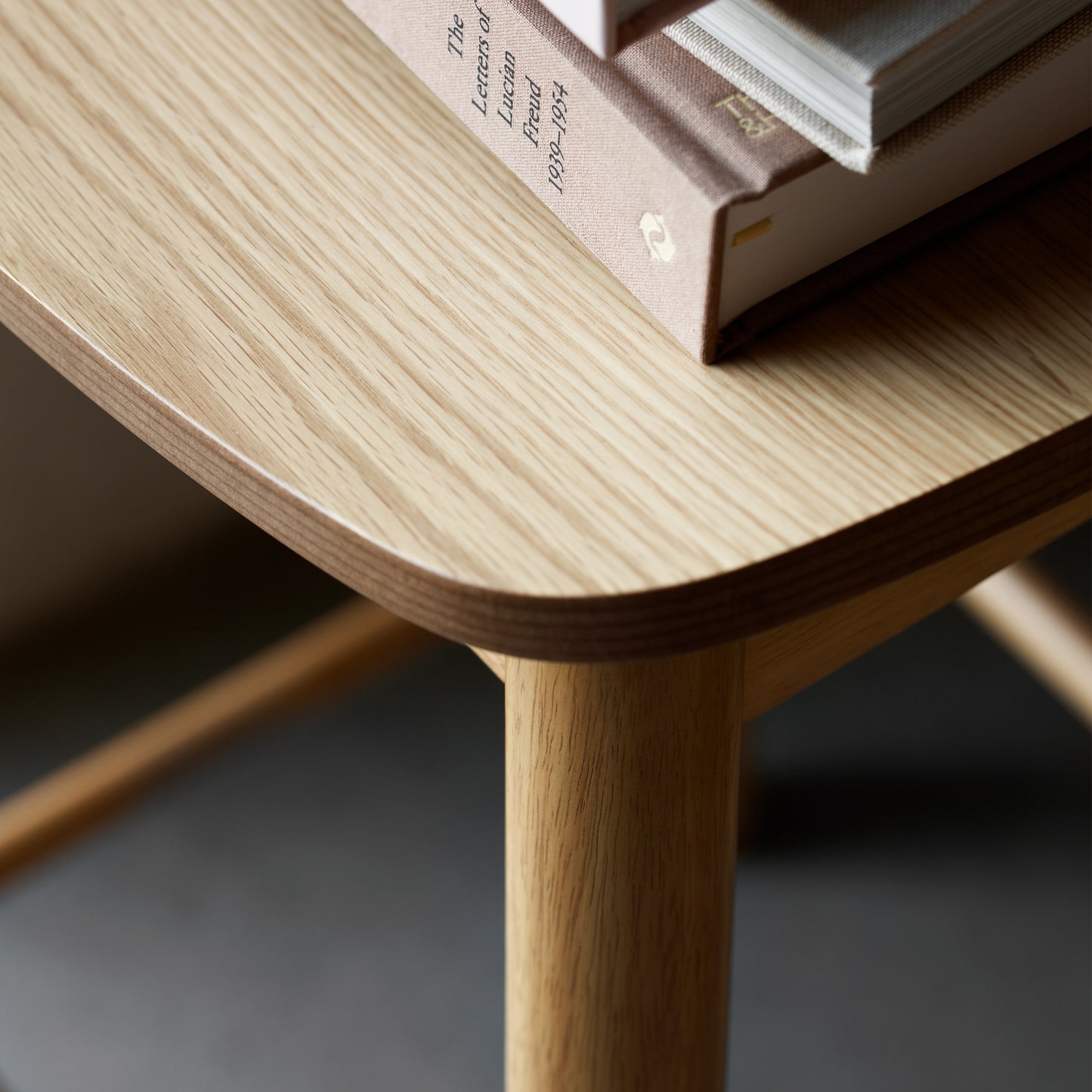 Barlow Bar Table in Matt Oak Set 2 Matt Oak Bar Stools