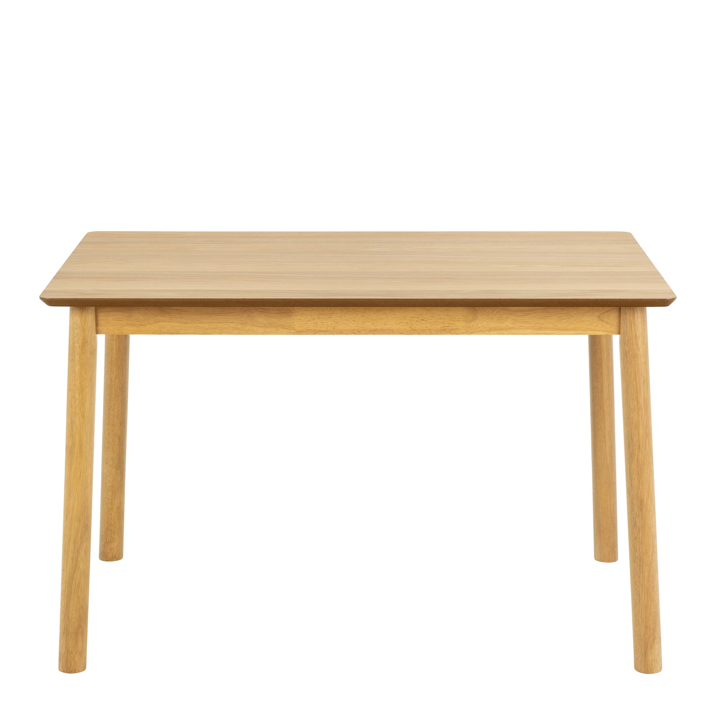 Barlow Rectangular Dining Table in Matt Oak Set 4 Matt Oak Chairs