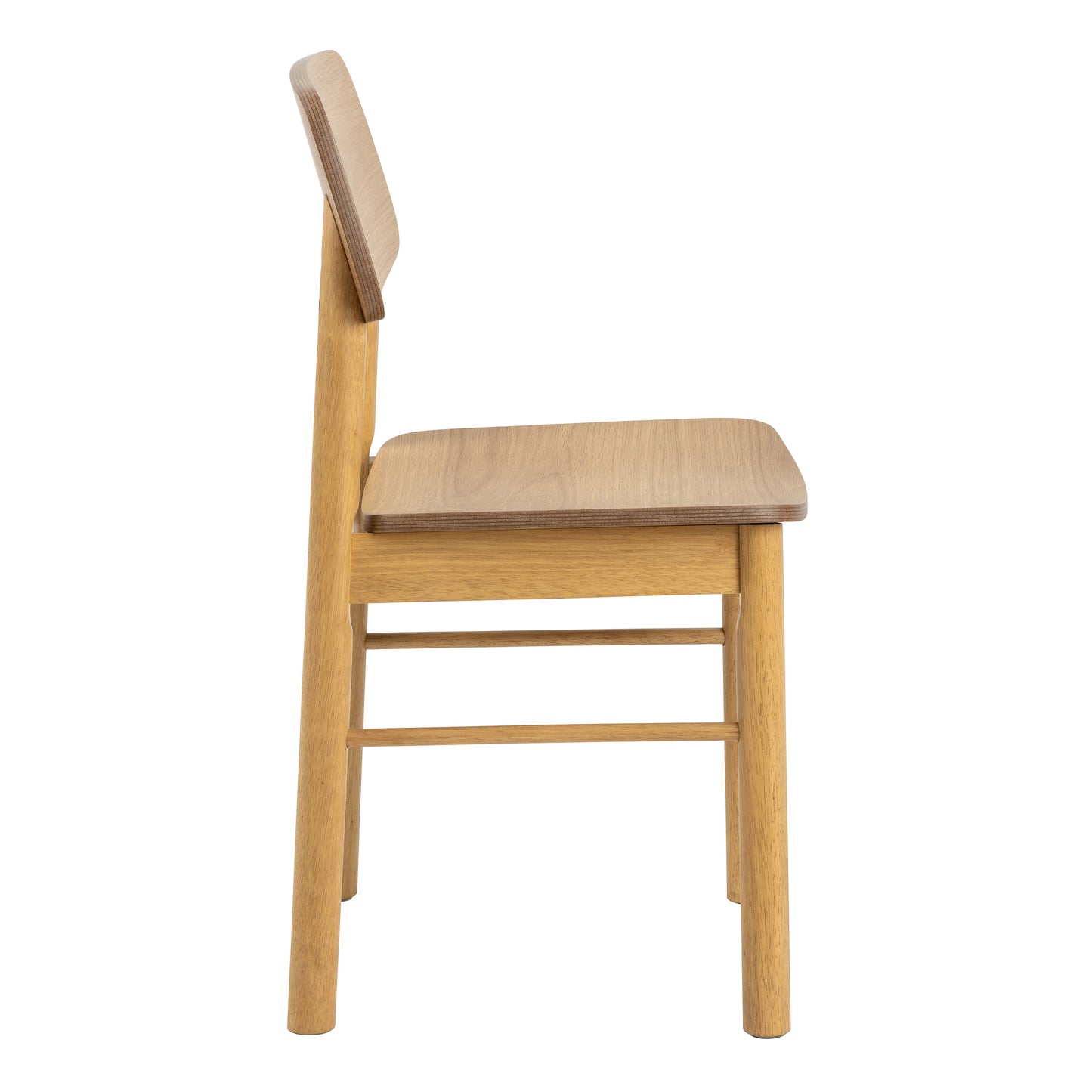 Barlow Rectangular Dining Table in Matt Oak Set 4 Matt Oak Chairs