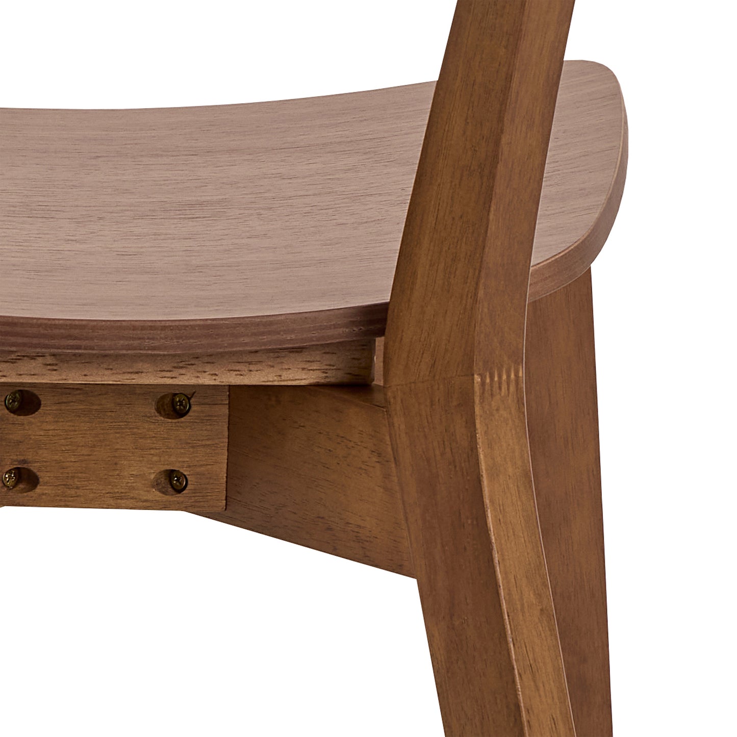 Roxby Round Dining Table in Walnut Set 4 Walnut Chairs