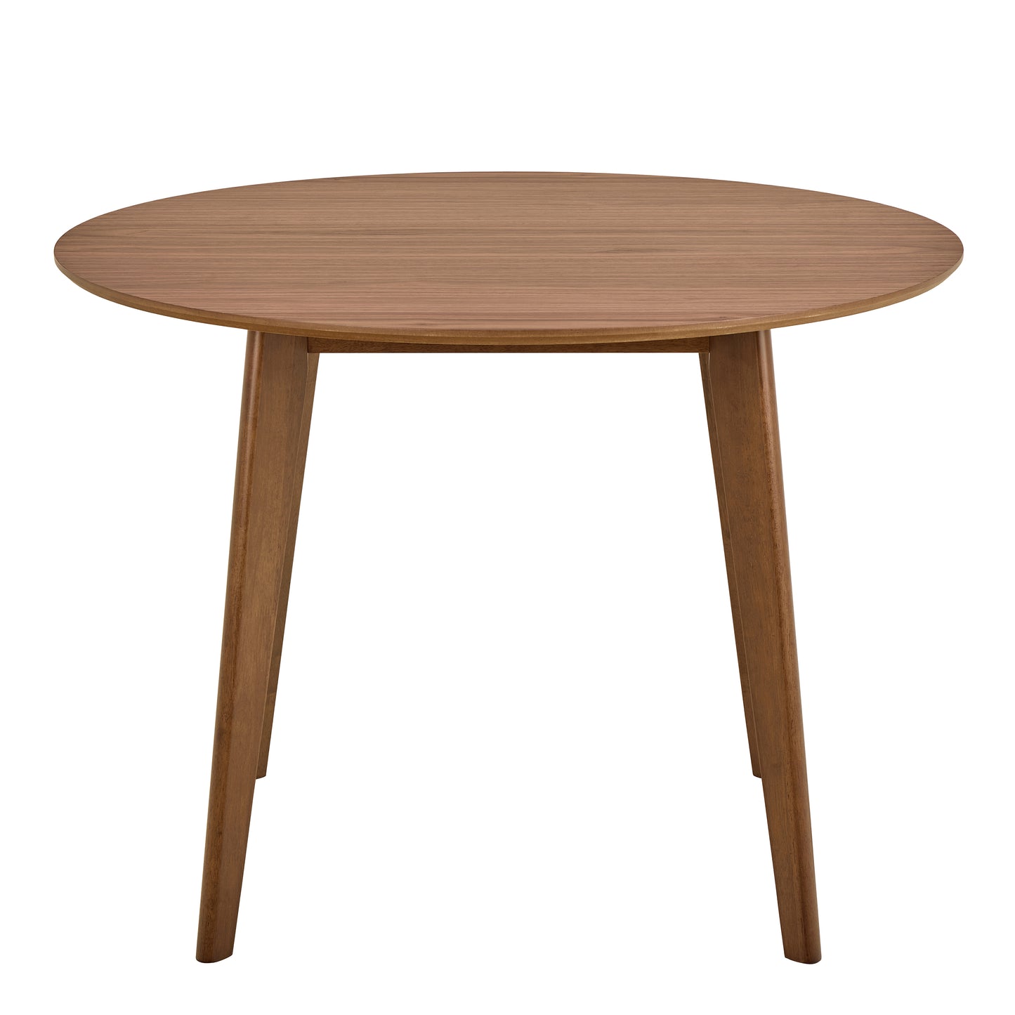 Roxby Round Dining Table in Walnut Set 4 Walnut Chairs