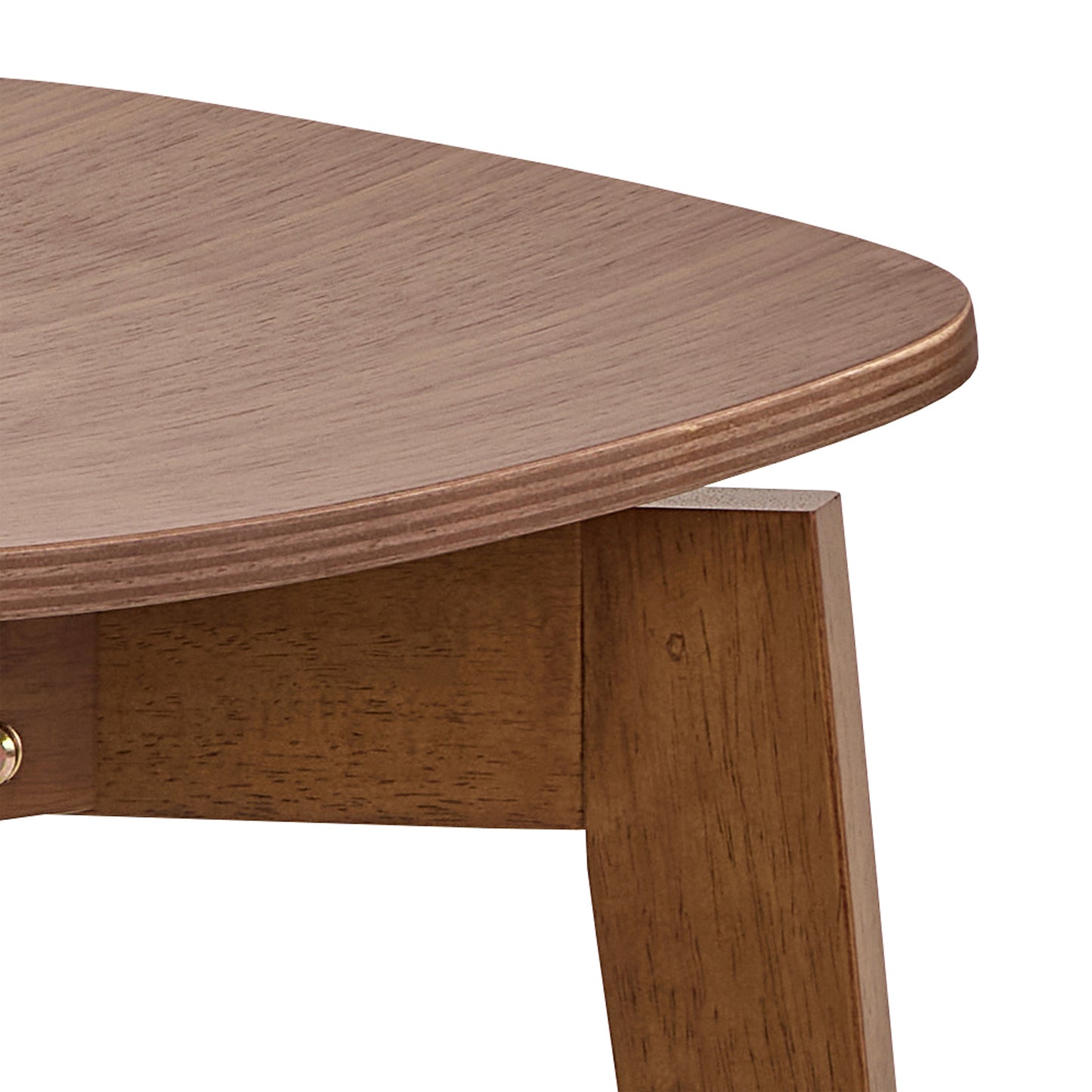 Roxby Round Dining Table in Walnut Set 4 Walnut Chairs