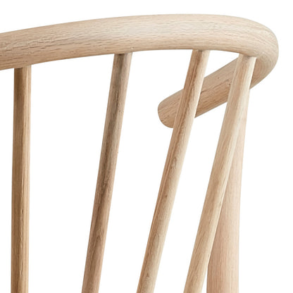 I_Duncan Round Dining Table in White Oak Set 4 White Oak Chairs